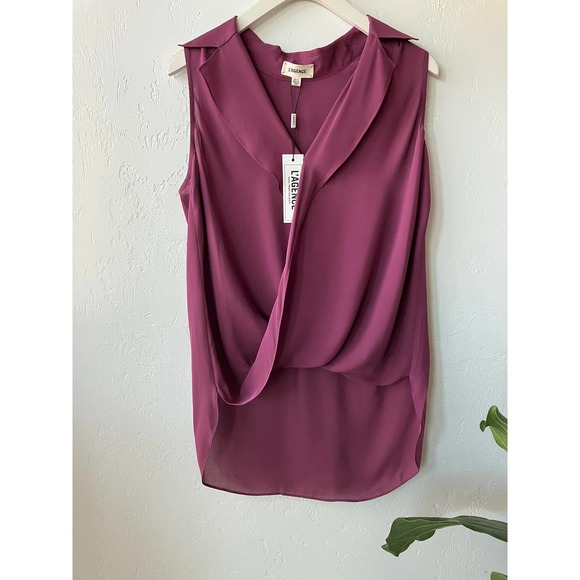 L'AGENCE Tops - L'AGENCE Freja Blouse in Dark Violet XS